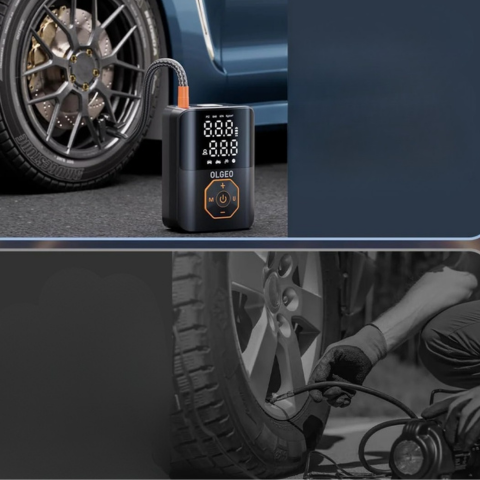 ミニ自動充電式コンプレッサー – パワー18000mAh