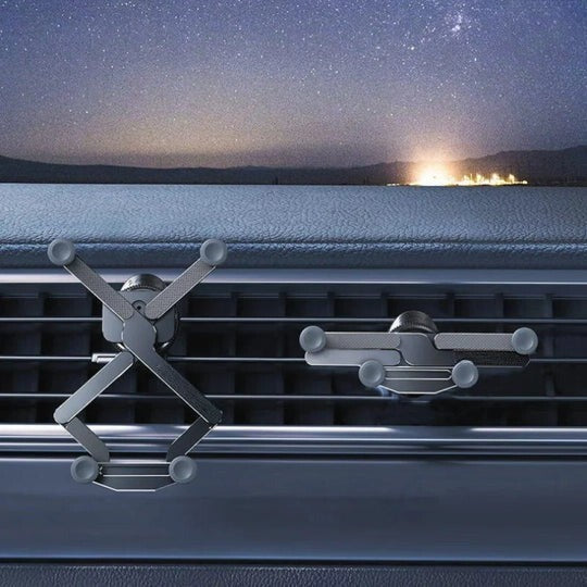 Podpora telefónu do auta, mriežka ventilácie – rotácia 360° a automatické uzamknutie