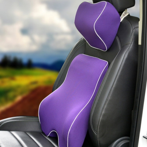 Memóriahabos ágyéktámasz és fejtámla párna - Kényelem és hátteret enyhítő párna