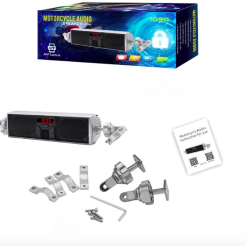 Głośnik motocyklowy z uchwytem na kierownicę — idealny na Twoje muzyczne podróże