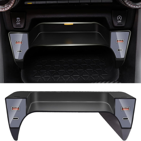 車用USBハブ — 高速充電と目立たない設置