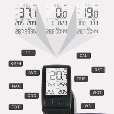 Ποδηλατικός Πολυλειτουργικός Μετρητής – Εύκολη Εγκατάσταση