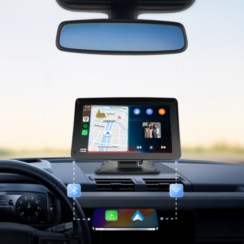 Multimedia Scherm Auto — CarPlay & Android Auto Draadloos