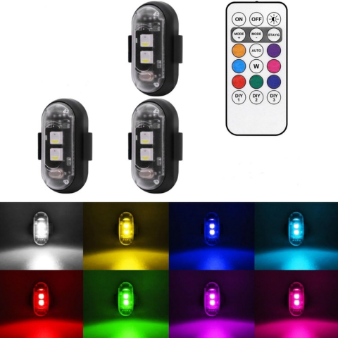 ضوء LED مضاد للاصطدام - ركوب الدراجات والدراجات النارية