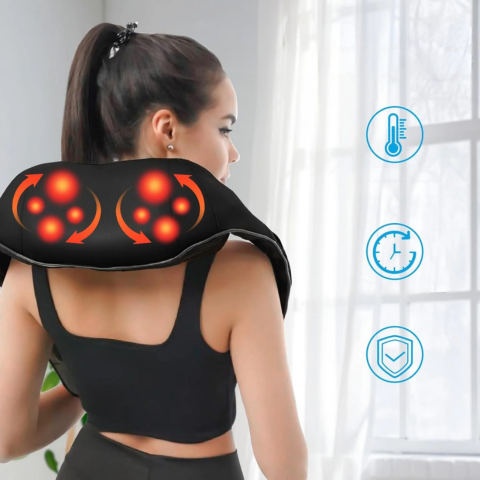 جهاز تدليك ساخن — استرخاء للرقبة والظهر والكتفين