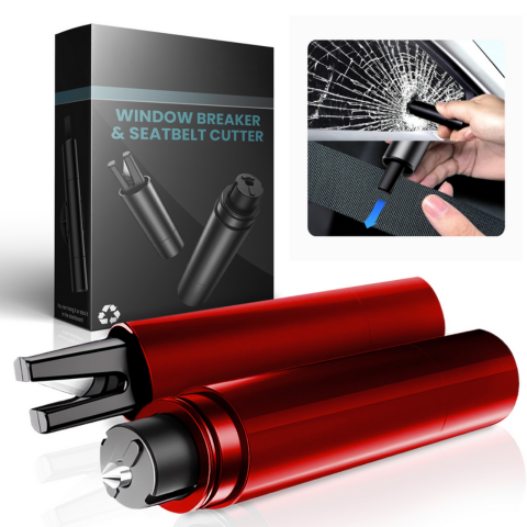 Notfallhammer für Auto – Glasbrecher & Gurtmesser
