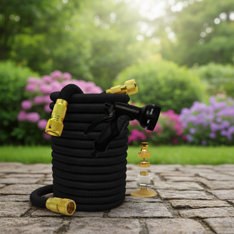 Tubo per Irrigazione Estensibile — Multifunzionale con Pistola ad Alta Pressione
