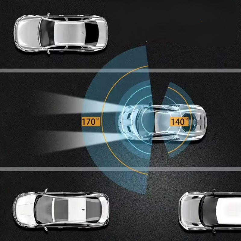 Dashcam Dubbel Full HD Bil - Nattvision + Inre Kamera
