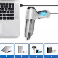 Aspiradora Portátil Sin Cable Coche – Potente, Ligera y Recargable por USB 
