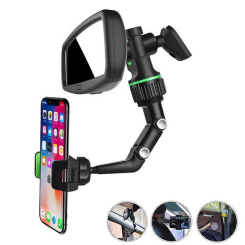 Soporte Teléfono Coche – Rotación 360° Y Fijación Inteligente 