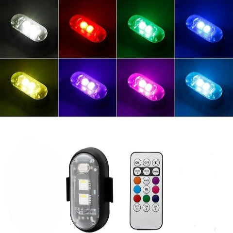 ضوء LED مضاد للاصطدام - ركوب الدراجات والدراجات النارية 