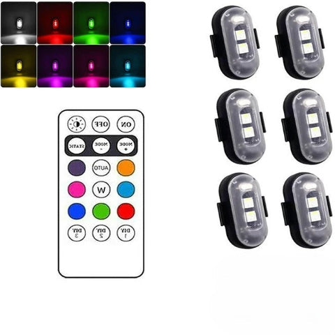 ضوء LED مضاد للاصطدام - ركوب الدراجات والدراجات النارية 