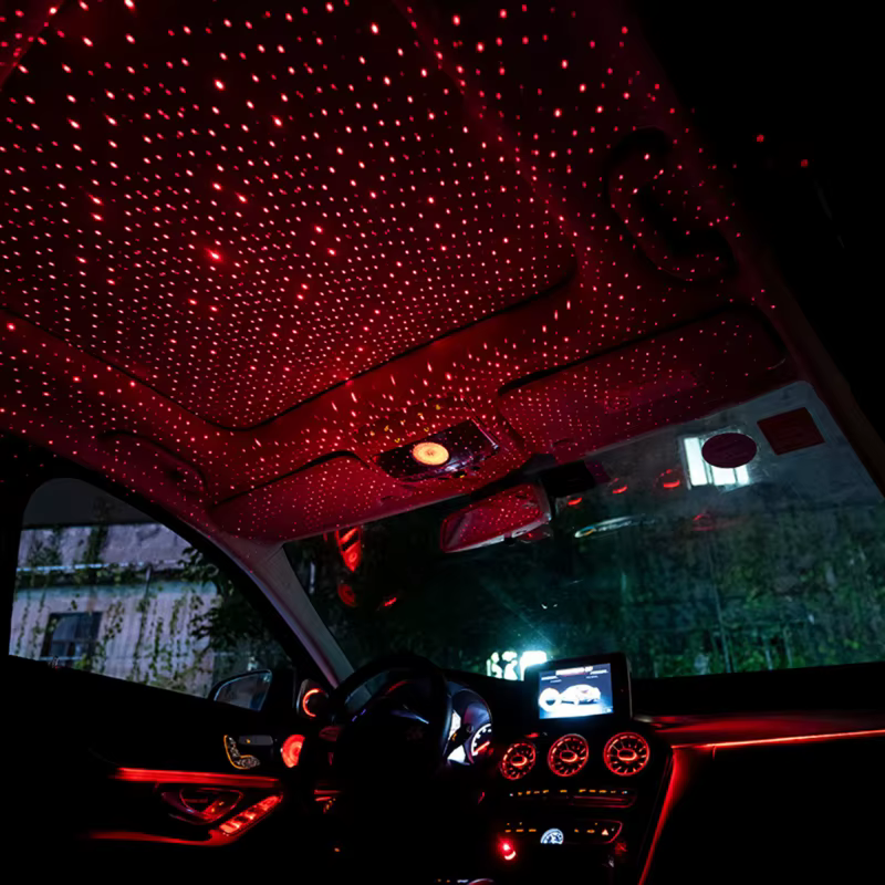 Iluminare LED Înt starry pentru acoperișul mașinii — Ambianță nocturnă magică 