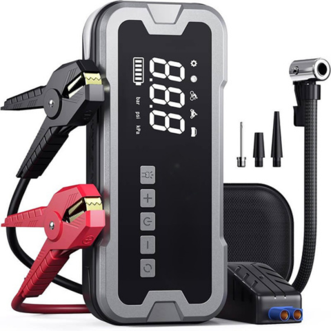 Bærbar Auto Starter — Multifunktionel med Kompressor 