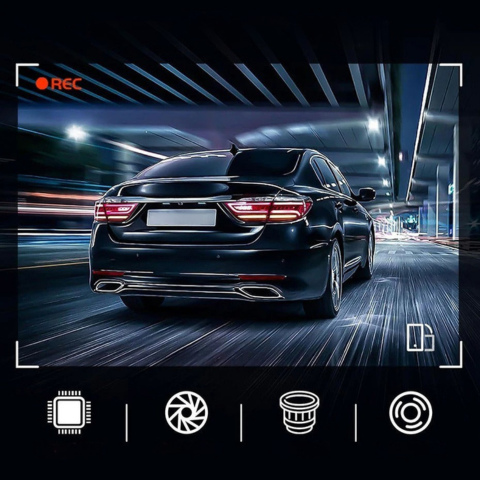 Dashcam Dvojitý Objektiv – Úplné Sledování A WiFi Připojení 