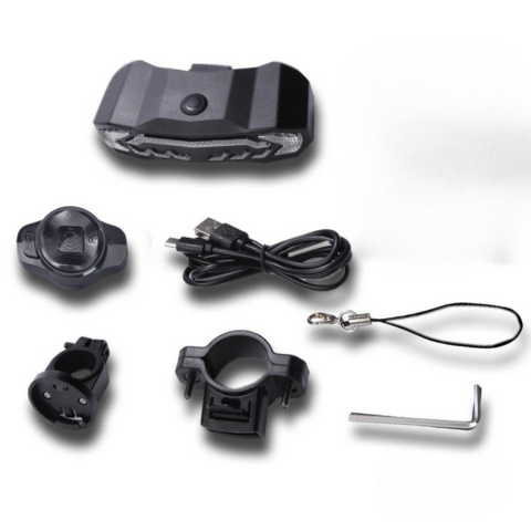 Fanale posteriore multifunzione per bicicletta - Segnale di direzione, freno e allarme