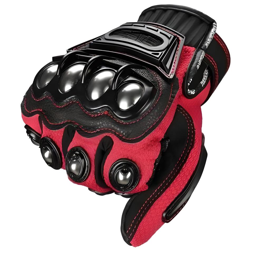 Guantes de Moto con Refuerzos – Ideal para Ruta y Fuera de Pista 