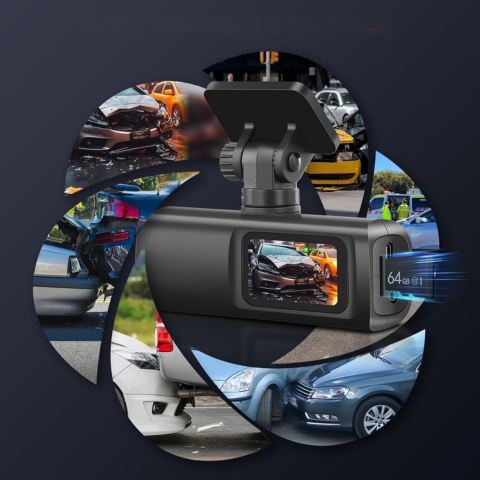 Dashcam Dvojitý Objektiv – Úplné Sledování A WiFi Připojení 