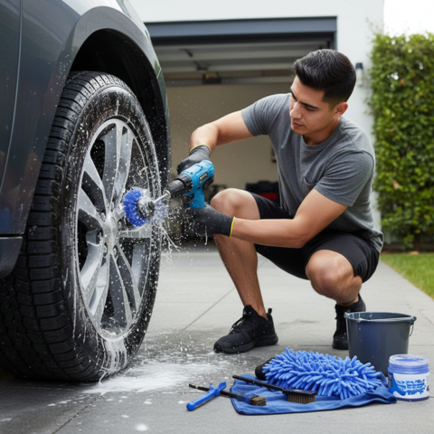 Kit D’Outils De Nettoyage Voiture — Multifonction Avec Sac De Rangement