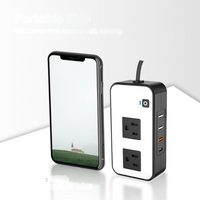 محول تيار السيارة – مقابس كهربائية ومنافذ USB سريعة 