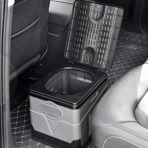 Klapptoilette für Auto und Camping – Einfach zu transportieren 