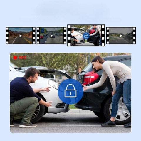 Dashcam Dvojitý Objektiv – Úplné Sledování A WiFi Připojení 