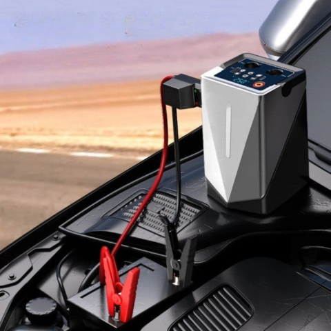 Station De Gonflage Et Démarrage Auto Portable – Puissante Et Compacte