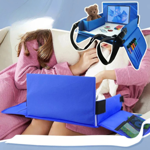 Utazó Tálca Gyermek Autós Üléshez — Kényelem és Beépített Tárolás 