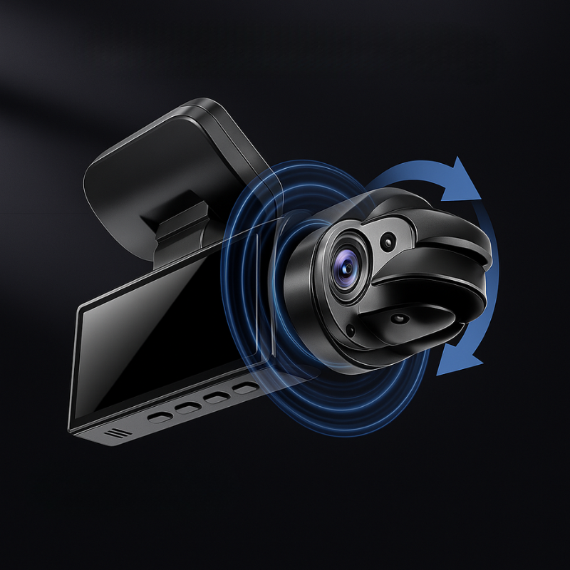 Dashcam Double Full HD Auto - Nočné videnie + Vnútorná kamera 