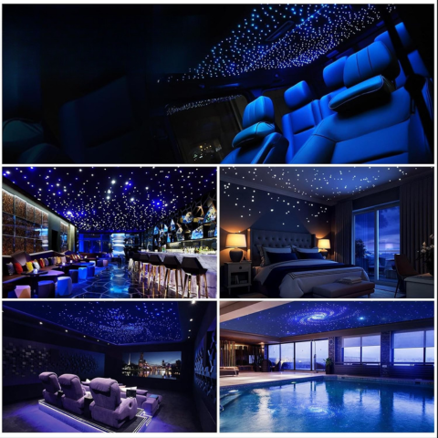 Kit D’éclairage Fibre Optique Ciel Étoilé — Ambiance Nocturne & Effet Lumineux Unique