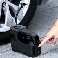 12V Digital Portable Air Compressor with LED Light — Safety and Night Use 